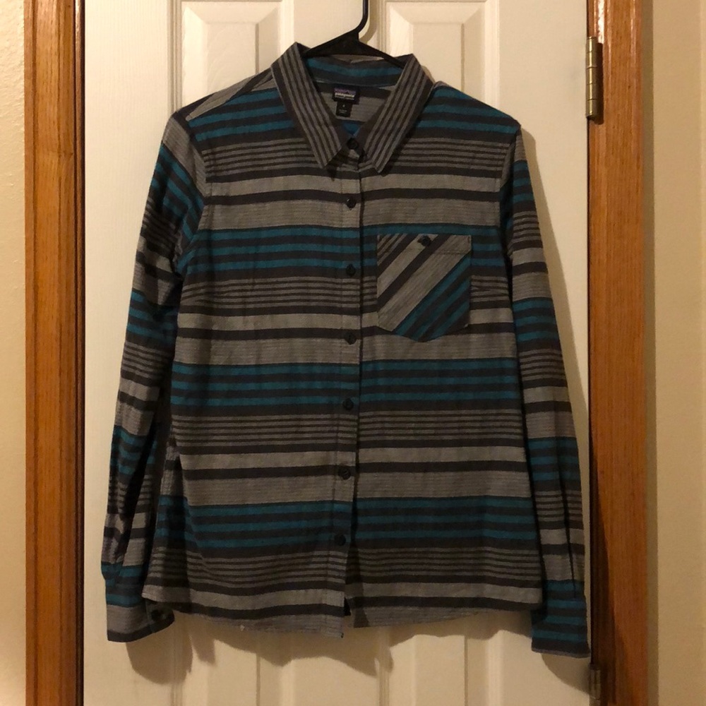 Patagonia striped flannel